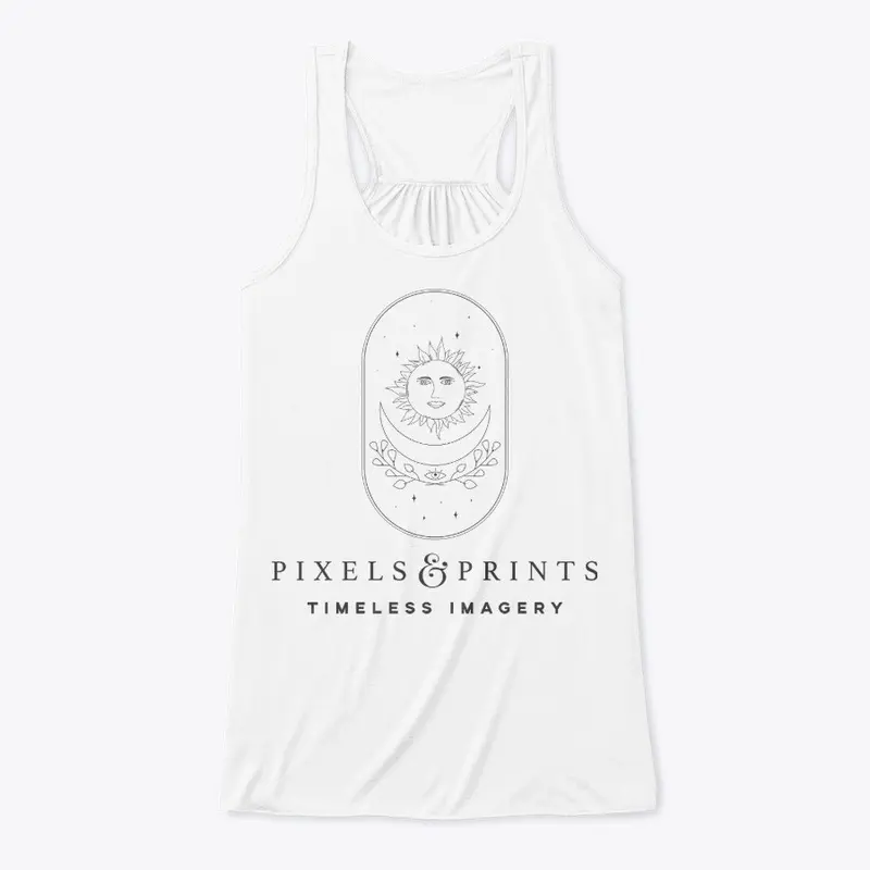 Pixels &amp; Prints Gray Logo